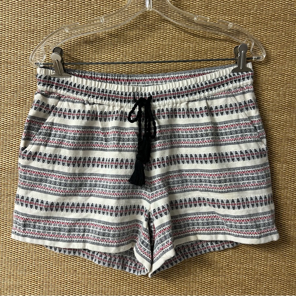 Garnet Hill Shorts Womens 8 Multicolor Organic Cotton